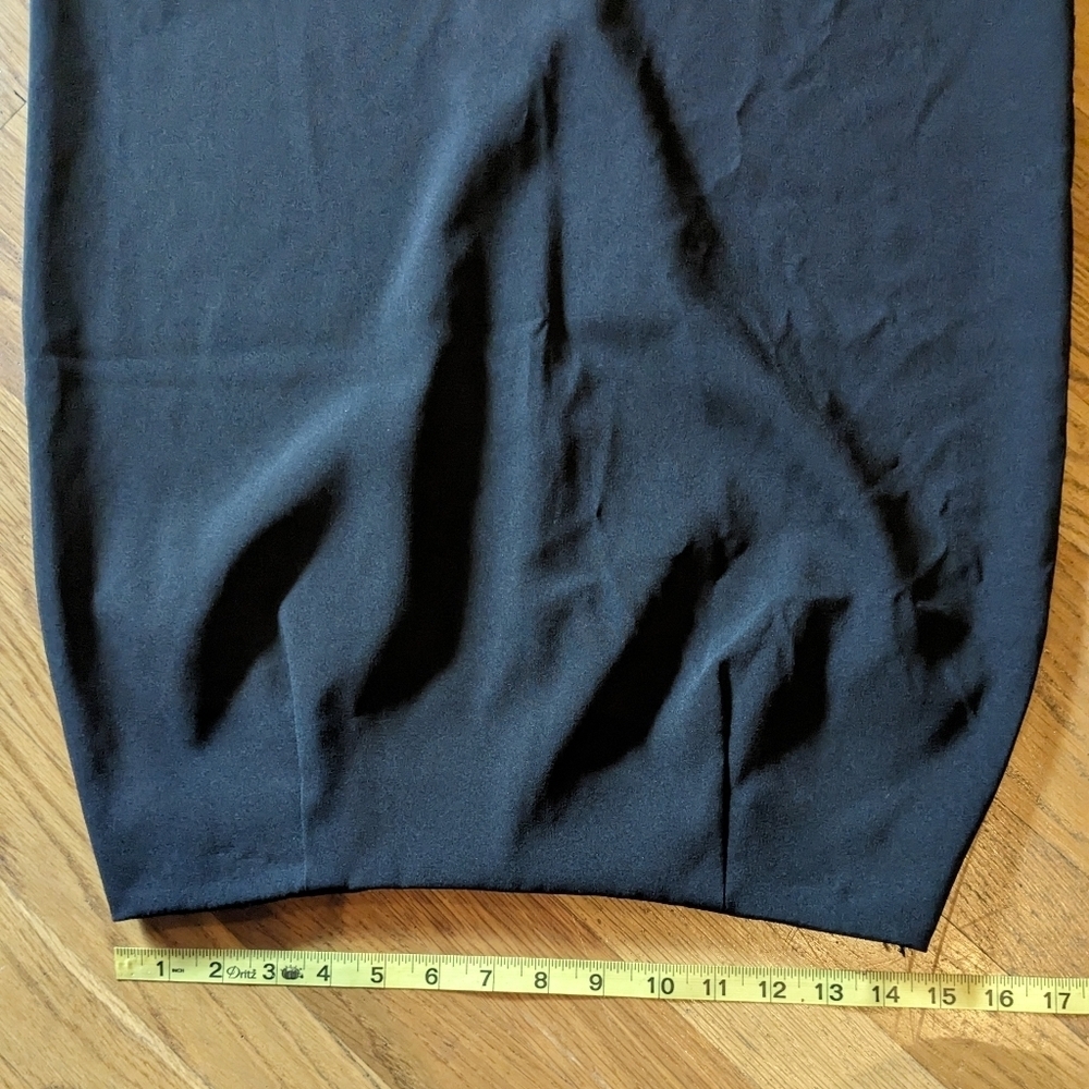 Vintage Ilyza New York Size 12 Black Pencil Skirt - Picture 3 of 7